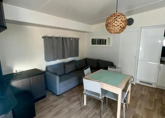 Camping Mobilhome Moderne Avec Grande Terrasse, Pergola,